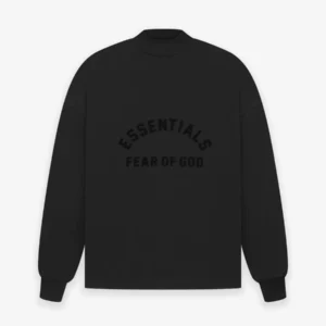 Essentials Ls Tee Jet Black