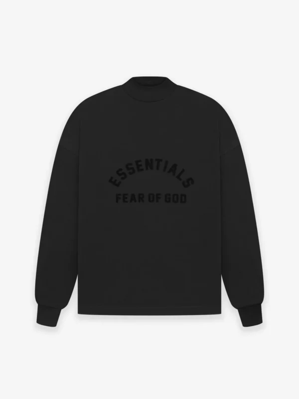 Essentials Ls Tee Jet Black