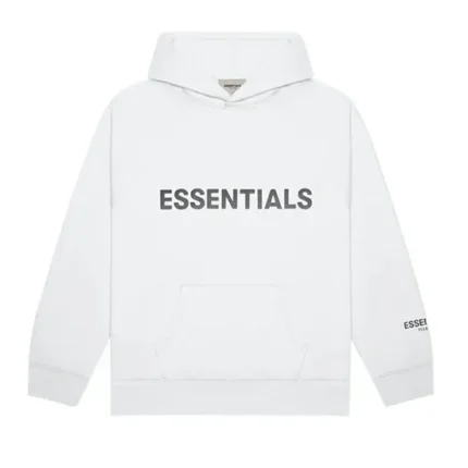 Essentials Applique Logo Witte Hoodie