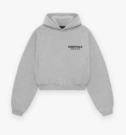 Essentials Fear Of God Fleece Cropped Hoodie voor dames