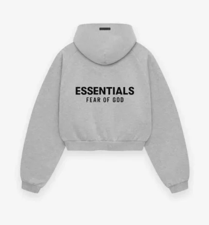 Essentials Fear Of God Fleece Cropped Hoodie voor dames