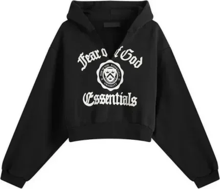Essentials Fear Of God Hoodie — Crop Top