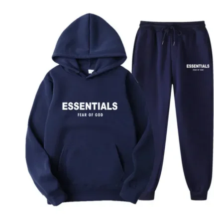 Essentials Hoodie Fear Of God Marineblauer Training Sanzug