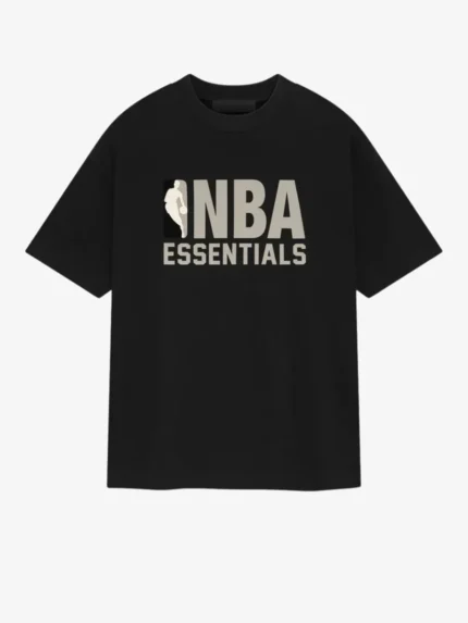 Essentials NBA T-shirt met korte mouwen – Zwart