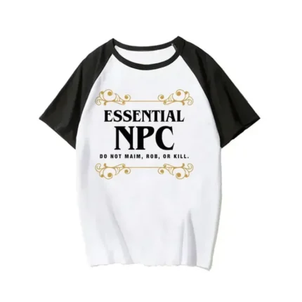 Essentieel T-shirt NPC Niet verminken, beroven of doden